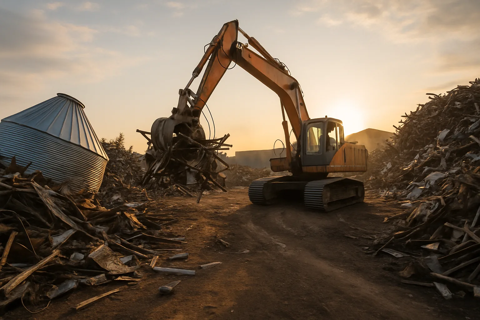 Grain Bin Removal Regina | Scrap Steel Worth Cash