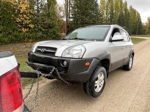 Towing a Scrap SUV for Recycling in Saskatchewan