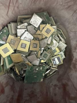 Scrap Metal Recycling: Electronic Components and Circuit Boards Collection