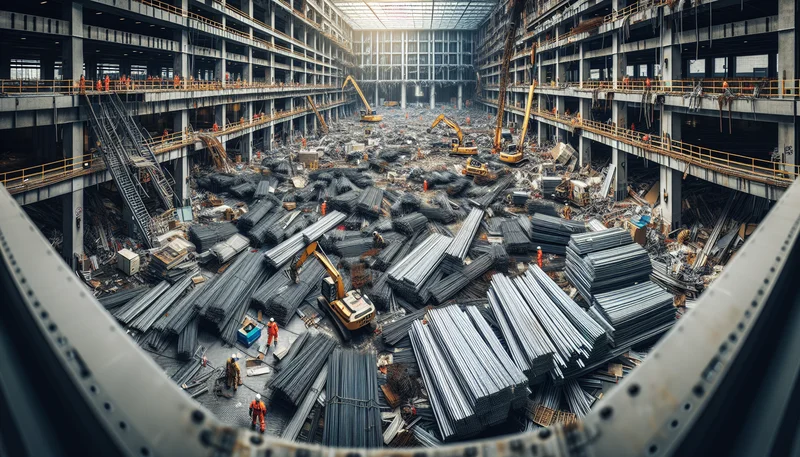Construction scrap metal removal